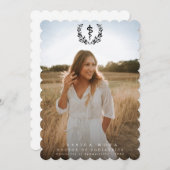 ブラックアスクレピウス医学部2写真卒業 案内状 (正面/裏面)