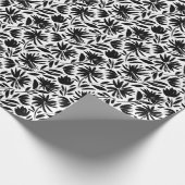 ブラックアスター：ヴィンテージ菊 ラッピングペーパー (角)