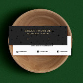 ブラックアストロロジスタスタッドイヤリングディスプレイカード スキニー名刺