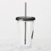 ブラックアダムキャラクターと名前グラフィック アクリルタンブラー (右)