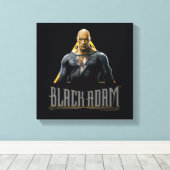 ブラックアダムキャラクターと名前グラフィック キャンバスプリント (インサイチュ (ウッドフロア))