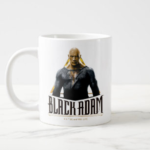 ブラックアダムキャラクターと名前グラフィック ジャンボコーヒーマグカップ