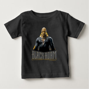 ブラックアダムキャラクターと名前グラフィック ベビーTシャツ