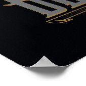 ブラックアダムキャラクターと名前グラフィック ポスター (角)