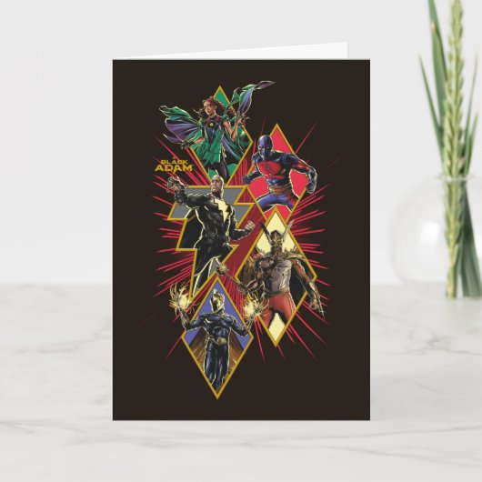 ブラックアダムキャラクターダイヤモンドバーストグラフィック カード (正面)