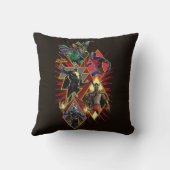 ブラックアダムキャラクターダイヤモンドバーストグラフィック クッション (裏面)