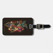 ブラックアダムキャラクターダイヤモンドバーストグラフィック ラゲッジタグ (正面横)