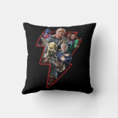 ブラックアダムグループ稲妻グラフィック クッション (裏面)