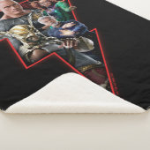 ブラックアダムグループ稲妻グラフィック シェルパブランケット (3/4)