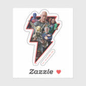 ブラックアダムグループ稲妻グラフィック シール (シート)