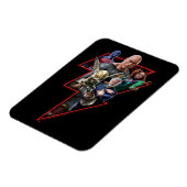 ブラックアダムグループ稲妻グラフィック マグネット (左側)