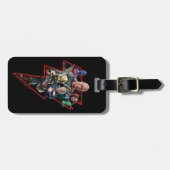 ブラックアダムグループ稲妻グラフィック ラゲッジタグ (正面横)