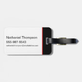 ブラックアダムグループ稲妻グラフィック ラゲッジタグ (裏面横)