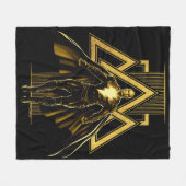 ブラックアダム三角柱グラフィック フリースブランケット (正面(横))