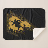 ブラックアダム動揺して稲妻ボルトグラフィック シェルパブランケット (正面(横))