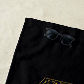 ブラックアダム動揺して稲妻ボルトグラフィック ビーチタオル (インサイチュ)