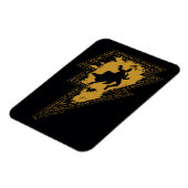 ブラックアダム動揺して稲妻ボルトグラフィック マグネット (左側)