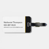 ブラックアダム動揺して稲妻ボルトグラフィック ラゲッジタグ (裏面横)