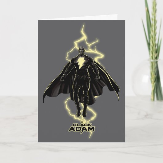 ブラックアダム稲妻シルエットグラフィック カード (正面)