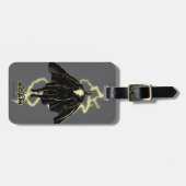 ブラックアダム稲妻シルエットグラフィック ラゲッジタグ (正面横)