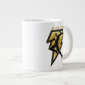 ブラックアダム稲妻ボルトキャラクターイラストレーション ジャンボコーヒーマグカップ (正面右)