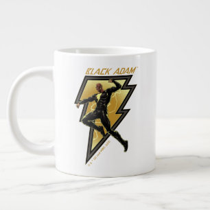 ブラックアダム稲妻ボルトキャラクターイラストレーション ジャンボコーヒーマグカップ