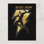 ブラックアダム稲妻ボルトキャラクターイラストレーション ポストカード (正面)