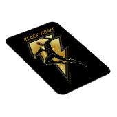 ブラックアダム稲妻ボルトキャラクターイラストレーション マグネット (右側)