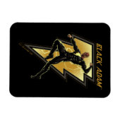 ブラックアダム稲妻ボルトキャラクターイラストレーション マグネット (横)