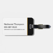 ブラックアダム稲妻ボルトキャラクターイラストレーション ラゲッジタグ (裏面横)