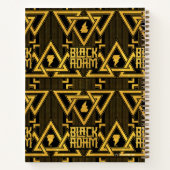 ブラックアダム稲妻ボルト三角形パターン ノートブック (裏面)
