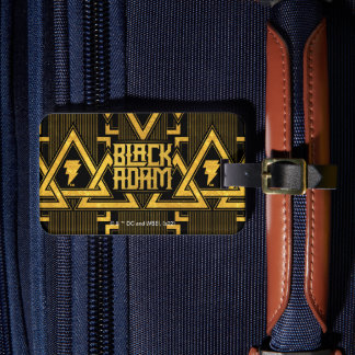 ブラックアダム稲妻ボルト三角形パターン ラゲッジタグ