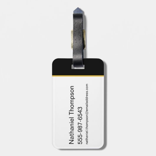 ブラックアダム稲妻ボルト三角形パターン ラゲッジタグ (裏面縦)