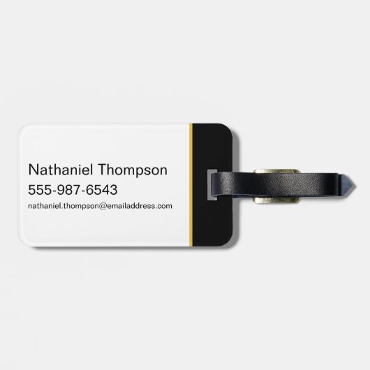 ブラックアダム稲妻ボルト三角形パターン ラゲッジタグ (裏面横)