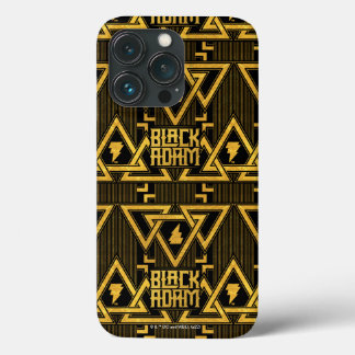 ブラックアダム稲妻ボルト三角形パターン iPhone 13 PROケース
