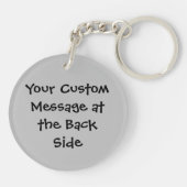 ブラックアップルキーチェーン キーホルダー (裏面)