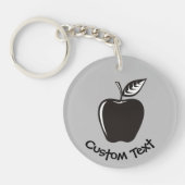 ブラックアップルキーチェーン キーホルダー (正面)