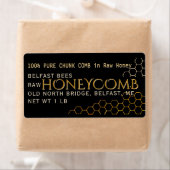 ブラックアドレスサイズハニカムラベル ラベル (インサイチュ)