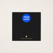 ブラックアドロゴイヤリング素晴らしジュエリー表示カード (正面)