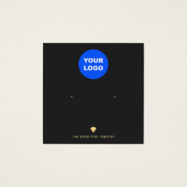 ブラックアドロゴイヤリング素晴らしジュエリー表示カード