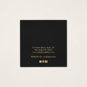 ブラックアドロゴイヤリング素晴らしジュエリー表示カード (裏面)