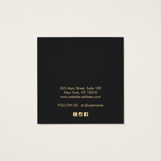 ブラックアドロゴイヤリング素晴らしジュエリー表示カード (裏面)