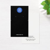 ブラックアドロゴネックレスおよびイヤリングディスプレイカード (デスク)