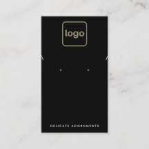 ブラックアドロゴネックレススタッドイヤリングホルダーブシン