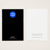 ブラックアドロゴネックレスブレスレットディスプレイカード (正面&裏面)