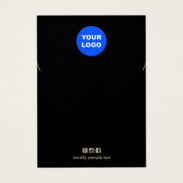 ブラックアドロゴネックレスブレスレットディスプレイカード