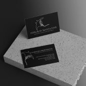 ブラックアニマルフィッシュマンタ線ケチ 名刺