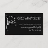 ブラックアニマルフィッシュマンタ線ケチ 名刺 (裏面)