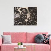 ブラックアニマルプリント キャンバスプリント (インサイチュ (リビング))
