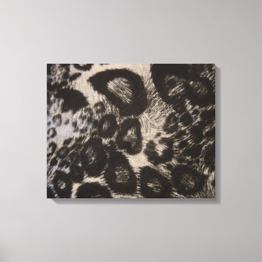 ブラックアニマルプリント キャンバスプリント (正面)